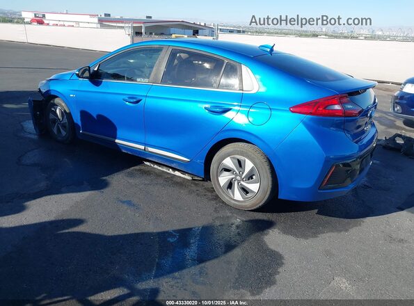 KMHC75LC3JU073591 2018 HYUNDAI IONIQ HYBRID Blue Հետևի ձախ