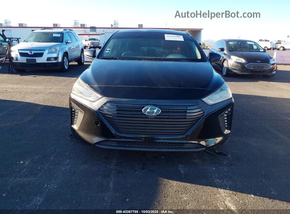 KMHC75LC4HU024667 2017 HYUNDAI IONIQ HYBRID Black Vista del cuadro de instrumentos