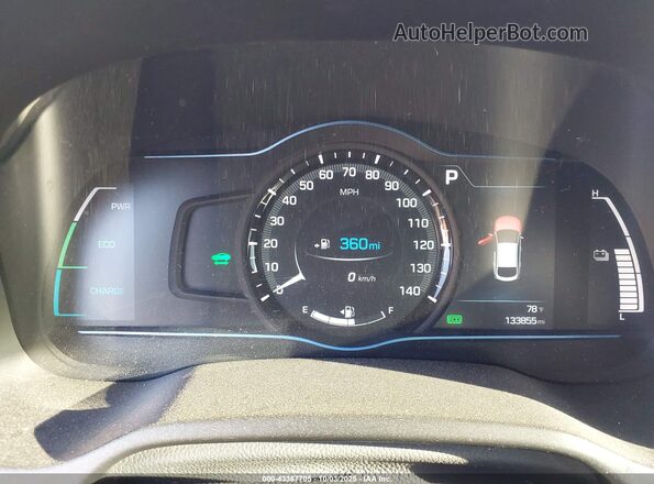 KMHC75LC4HU024667 2017 HYUNDAI IONIQ HYBRID Black Vista de los asientos traseros