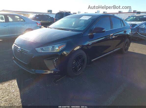 KMHC75LC4HU024667 2017 HYUNDAI IONIQ HYBRID Black Vista tres cuartos delantera izquierda