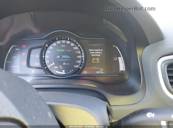 KMHC75LC5HU045866 2017 HYUNDAI IONIQ HYBRID Gray Вид задніх сидінь