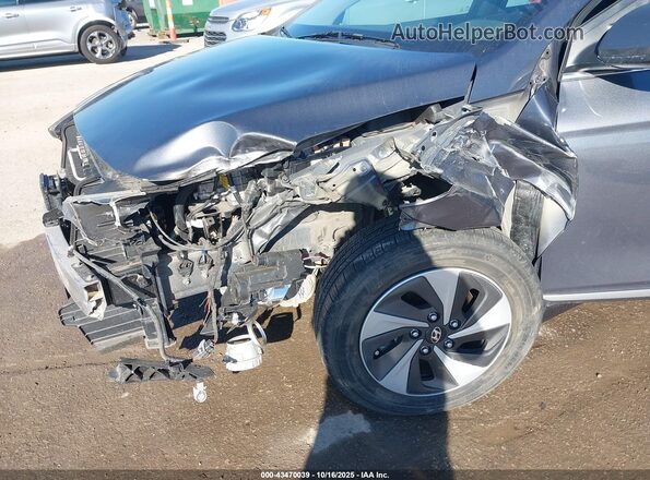 KMHC75LC5HU045866 2017 HYUNDAI IONIQ HYBRID Gray Вид спереду