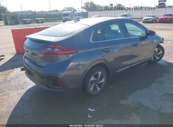 KMHC75LC5HU045866 2017 HYUNDAI IONIQ HYBRID Gray Задня права чверть