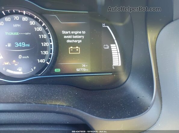 KMHC75LC5HU045866 2017 HYUNDAI IONIQ HYBRID Gray 