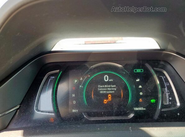 KMHC75LC6MU260800 2021 HYUNDAI IONIQ Белый Вид щитка приборов