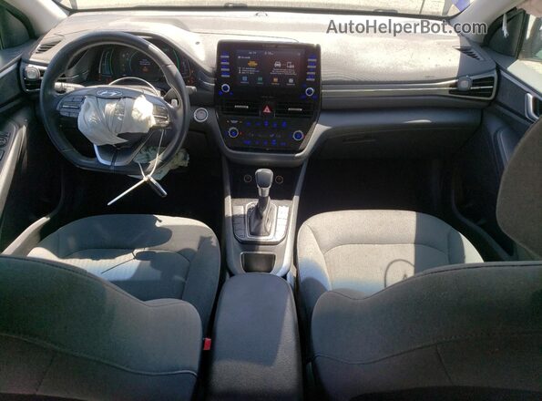KMHC75LC8LU237338 2020 HYUNDAI IONIQ Blue Առջևի վահանակի տեսք