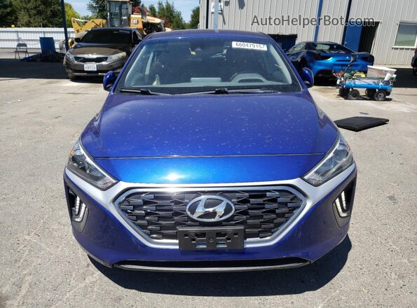 KMHC75LC8LU237338 2020 HYUNDAI IONIQ Blue Դիմացի տեսք
