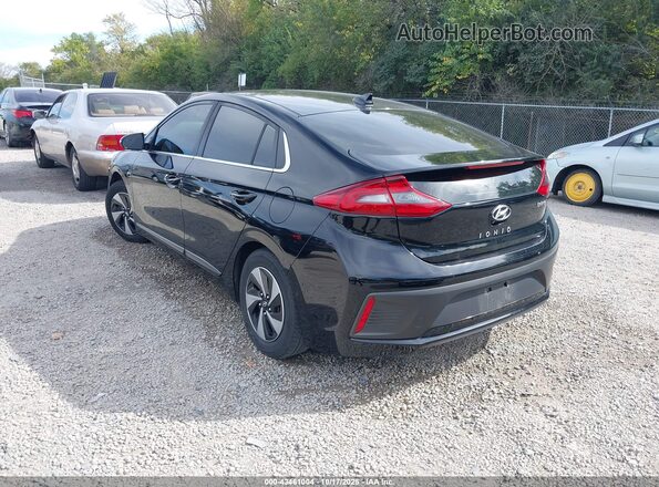 KMHC75LC9JU066421 2018 HYUNDAI IONIQ HYBRID Black უკანა მარცხენა