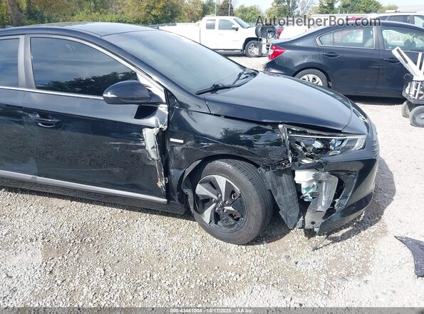 KMHC75LC9JU066421 2018 HYUNDAI IONIQ HYBRID Black წინა ხედი
