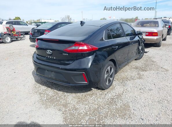 KMHC75LC9JU066421 2018 HYUNDAI IONIQ HYBRID Black უკანა მარჯვენა