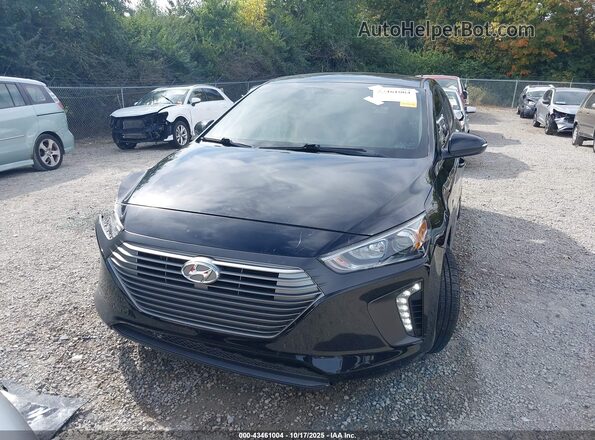 KMHC75LC9JU066421 2018 HYUNDAI IONIQ HYBRID Black უკანა სალონის ხედი