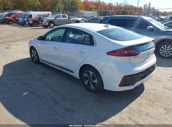 KMHC75LCXHU040016 2017 HYUNDAI IONIQ HYBRID White უკანა მარცხენა