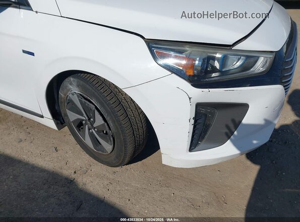 KMHC75LCXHU040016 2017 HYUNDAI IONIQ HYBRID White წინა ხედი