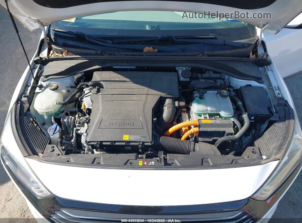KMHC75LCXHU040016 2017 HYUNDAI IONIQ HYBRID White უკანა ხედი