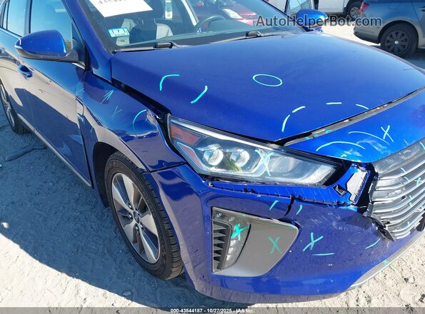 KMHC75LD3KU172700 2019 HYUNDAI IONIQ PLUG-IN HYBRID Blue Դիմացի տեսք