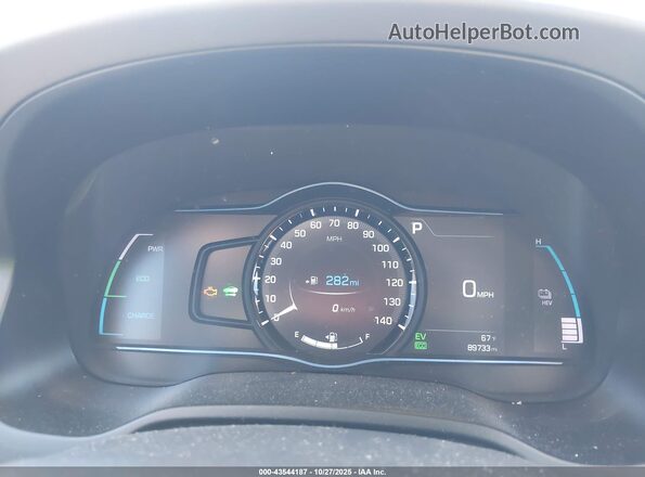 KMHC75LD3KU172700 2019 HYUNDAI IONIQ PLUG-IN HYBRID Blue Հետևի նստատեղերի տեսք