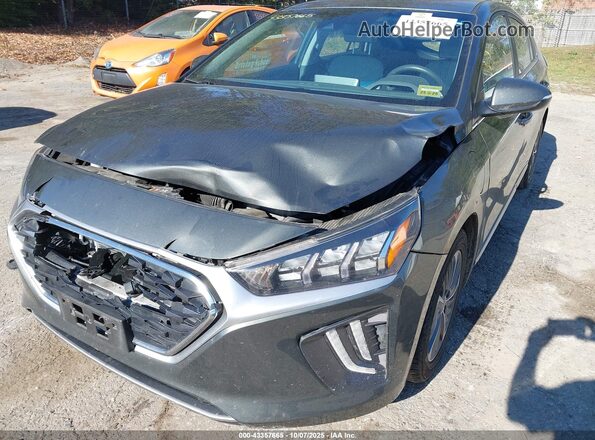 KMHC75LDXMU254989 2021 HYUNDAI IONIQ PLUG-IN HYBRID Gray 