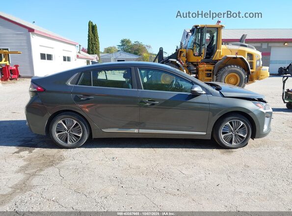 KMHC75LDXMU254989 2021 HYUNDAI IONIQ PLUG-IN HYBRID Gray 