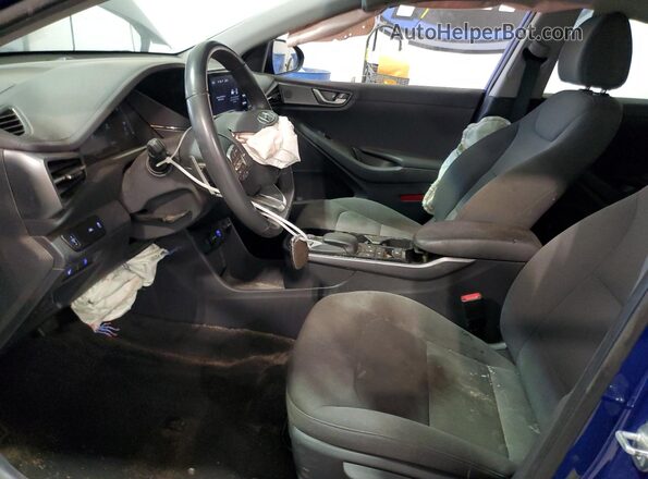 KMHC75LJ6MU079100 2021 HYUNDAI IONIQ Синий Вид салона спереди