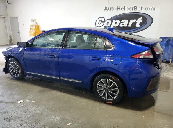 KMHC75LJ6MU079100 2021 HYUNDAI IONIQ Синий Задняя левая четверть