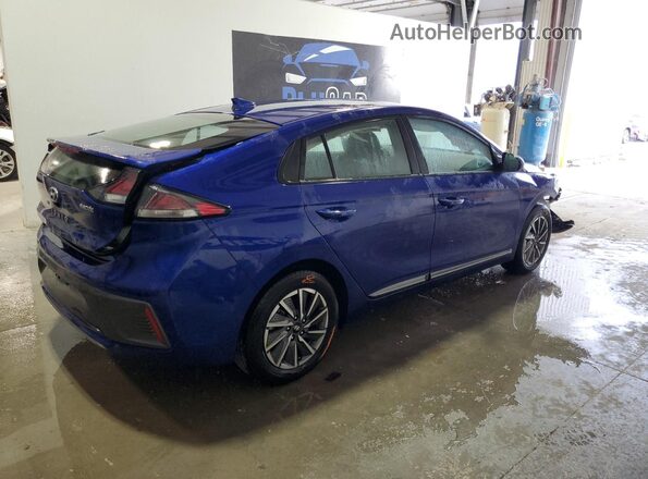 KMHC75LJ6MU079100 2021 HYUNDAI IONIQ Синий Задняя правая четверть