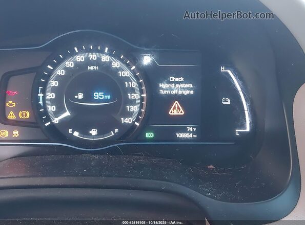 KMHC85LC4HU020910 2017 HYUNDAI IONIQ HYBRID White Vista de los asientos traseros