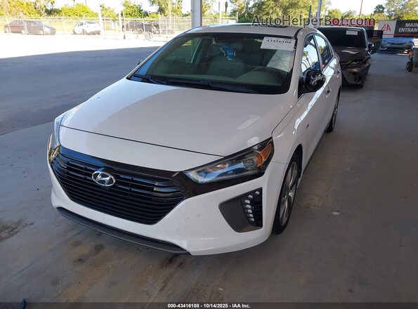 KMHC85LC4HU020910 2017 HYUNDAI IONIQ HYBRID White Vista frontal