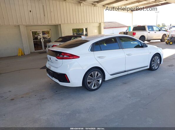 KMHC85LC4HU020910 2017 HYUNDAI IONIQ HYBRID White Trasero derecho