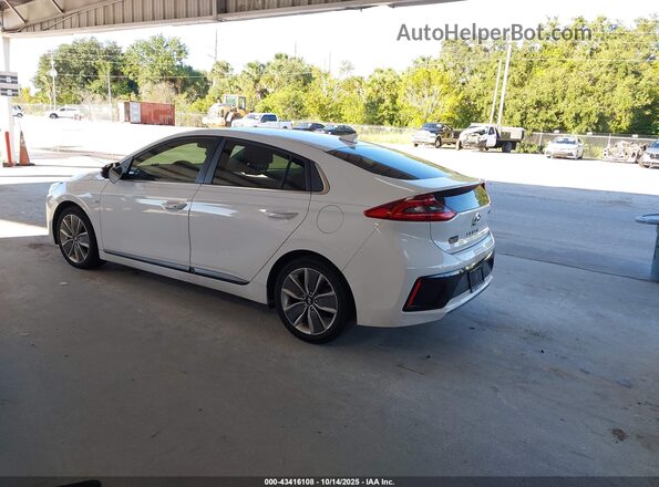 KMHC85LC4HU020910 2017 HYUNDAI IONIQ HYBRID White Trasero izquierdo