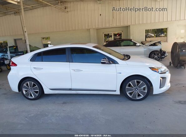 KMHC85LC4HU020910 2017 HYUNDAI IONIQ HYBRID White Vista interior trasera