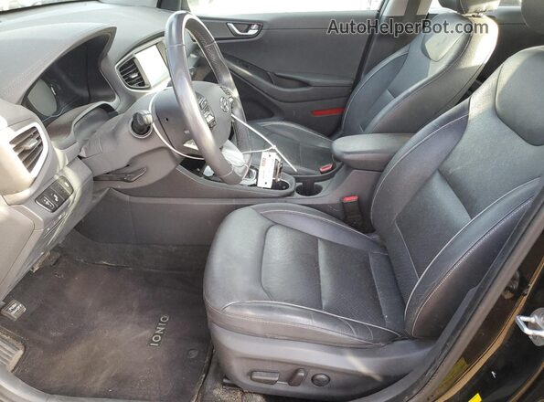 KMHC85LC4HU047265 2017 HYUNDAI IONIQ Black Vista interior delantera