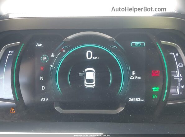 KMHC85LC9LU210713 2020 HYUNDAI IONIQ HYBRID Gray Հետևի նստատեղերի տեսք