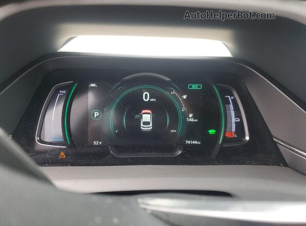 KMHC85LJ9LU071214 2020 HYUNDAI IONIQ Silver Instrument cluster view