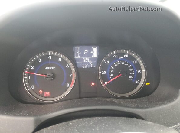 KMHCT4AE4HU262111 2017 HYUNDAI ACCENT Кремовый Вид щитка приборов
