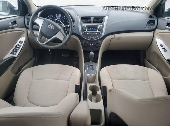 KMHCT4AE4HU262111 2017 HYUNDAI ACCENT Кремовый Вид панели приборов