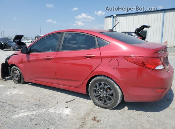 KMHCT4AE7GU082085 2016 HYUNDAI ACCENT Red Задня ліва чверть