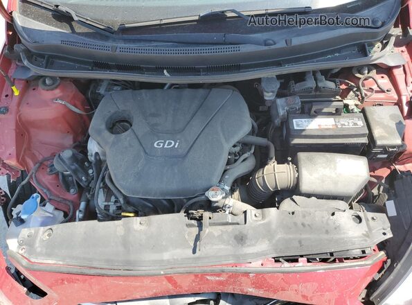 KMHCT4AE7GU082085 2016 HYUNDAI ACCENT Red Вид задньої частини салону