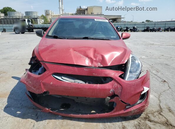 KMHCT4AE7GU082085 2016 HYUNDAI ACCENT Red Вид спереду