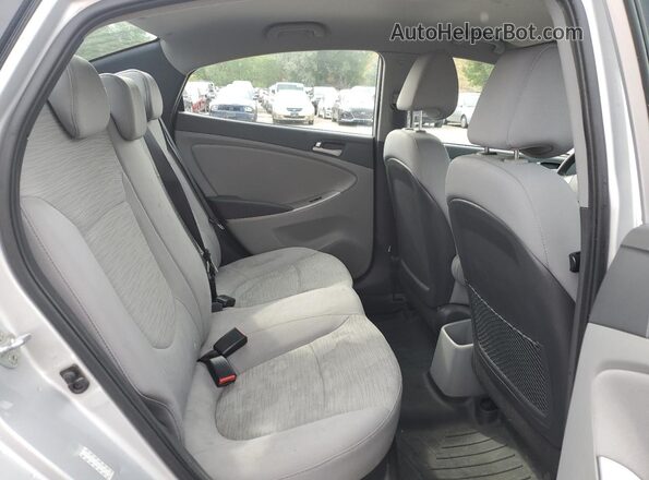 KMHCT4AE7HU236750 2017 HYUNDAI ACCENT Silver უკანა სავარძლების ხედი