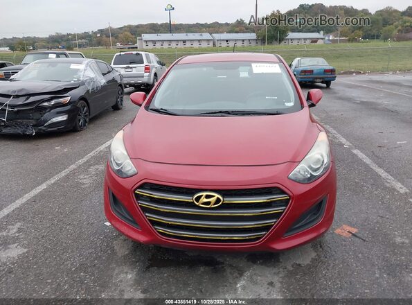 KMHD35LH3HU379972 2017 HYUNDAI ELANTRA GT Красный Вид спереди