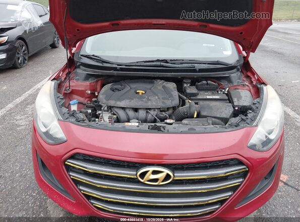 KMHD35LH3HU379972 2017 HYUNDAI ELANTRA GT Красный Вид сзади