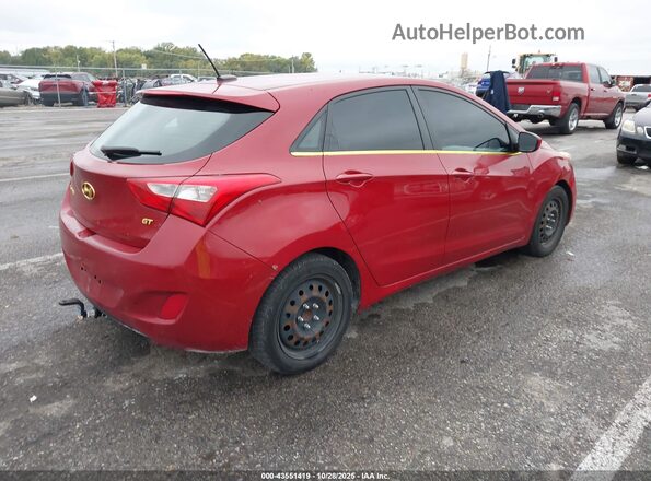 KMHD35LH3HU379972 2017 HYUNDAI ELANTRA GT Красный Задняя правая четверть