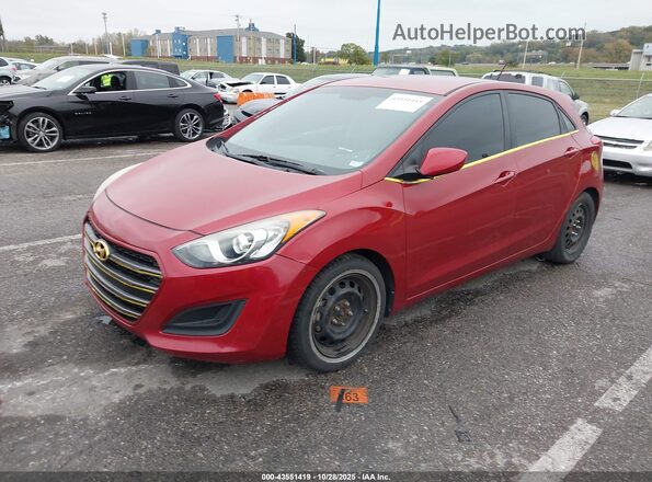 KMHD35LH3HU379972 2017 HYUNDAI ELANTRA GT Красный Передняя левая четверть