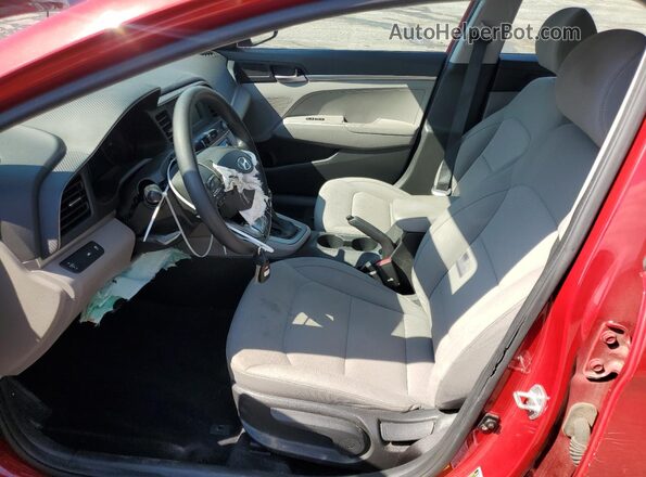 KMHD74LF0LU899424 2020 HYUNDAI ELANTRA Red Widok wnętrza z przodu