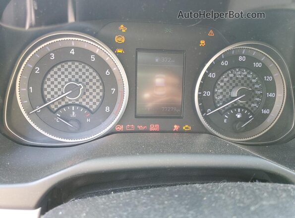 KMHD74LF0LU899424 2020 HYUNDAI ELANTRA Red Widok zestawu wskaźników