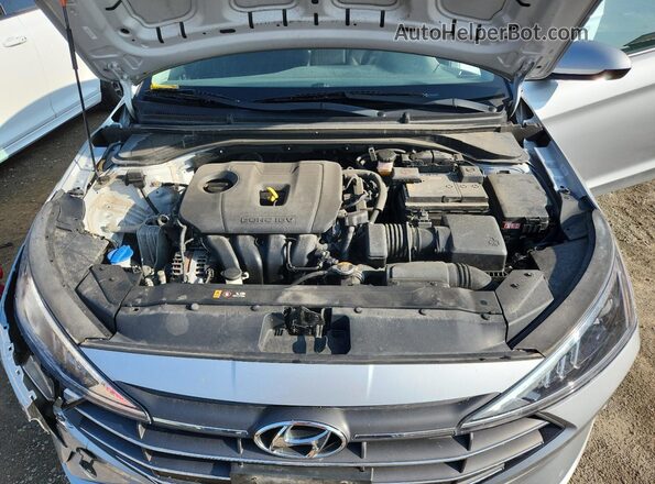 KMHD74LF3LU069407 2020 HYUNDAI ELANTRA Silver Widok wnętrza z tyłu