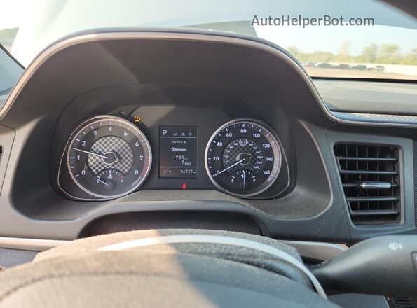 KMHD74LF3LU069407 2020 HYUNDAI ELANTRA Silver Widok zestawu wskaźników