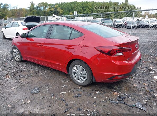 KMHD74LF8LU951043 2020 HYUNDAI ELANTRA Red Задня ліва чверть