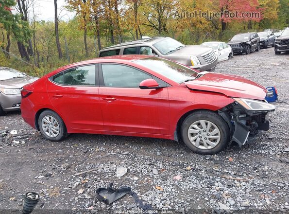 KMHD74LF8LU951043 2020 HYUNDAI ELANTRA Red Вид задньої частини салону