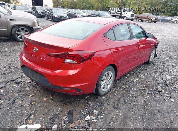 KMHD74LF8LU951043 2020 HYUNDAI ELANTRA Red Задня права чверть